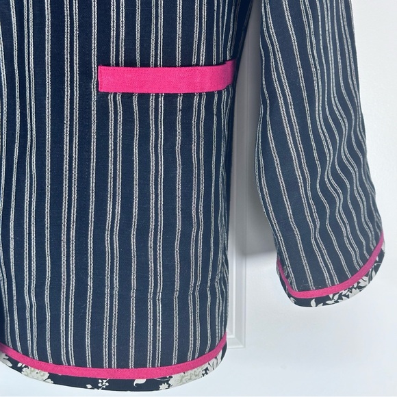 Vtg Koos of Course Blazer Linen Blend Black Reversible to Red Stunning Sz Large - Picture 4 of 10